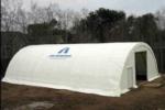 34'Wx60'Lx17'4"H enclosed hoop barn